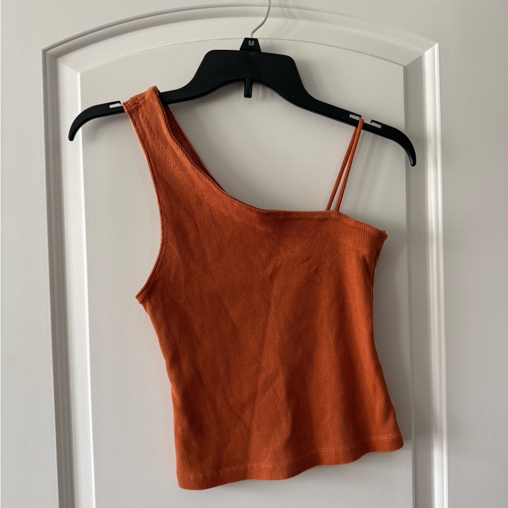 Free People Rust One-Shoulder Camisole